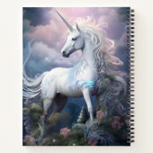 Individuelle Name Beautiful Unicorn Notizblock (Rückseite)