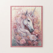 Individuelle Name Beautiful Unicorn Puzzle (Vertikal)