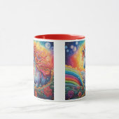 Individuelle Name Beautiful Unicorn Tasse (Zentrum)