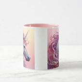 Individuelle Name Beautiful Unicorn Tasse (Zentrum)