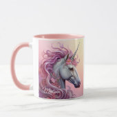 Individuelle Name Beautiful Unicorn Tasse (Links)