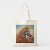 Individuelle Name Beautiful Unicorn Tragetasche (Vorne)