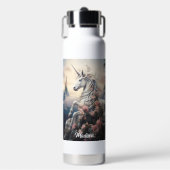 Individuelle Name Beautiful Unicorn Trinkflasche (Vorderseite)