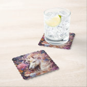 Individuelle Name Beautiful Unicorn Untersetzer (Vor Ort)
