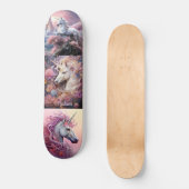 Individuelle Name Beautiful Unicorns Skateboard (Vorderseite)