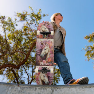 Individuelle Name Beautiful Unicorns Skateboard