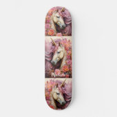 Individuelle Name Beautiful Unicorns Skateboard (Vorderseite)