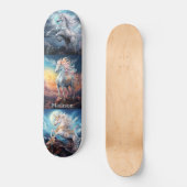 Individuelle Name Beautiful Unicorns Skateboard (Vorderseite)