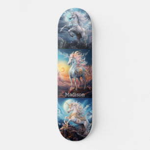 Individuelle Name Beautiful Unicorns Skateboard