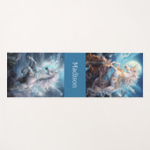 Individuelle Name Beautiful Unicorns Yogamatte (Vorderseite (Horizontal))