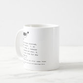 Individuelle Name bedeutet beste Freundschaft Defi Kaffeetasse (Vorderseite Links)
