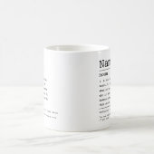 Individuelle Name bedeutet beste Freundschaft Defi Kaffeetasse (Mittel)