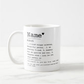 Individuelle Name bedeutet beste Freundschaft Defi Kaffeetasse (Links)