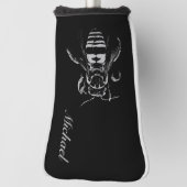 Individuelle Name Bee Dark Mysterious Insect Golf Headcover (Rotieren 90)