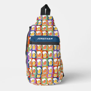 Individuelle Name BEER Pop-Art Crossbody Bag
