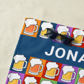 Individuelle Name BEER Pop Strandhandtuch (Beispiel)