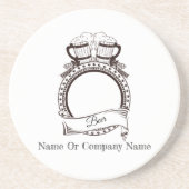 Individuelle Name Beer Untersetzer (Vorne)