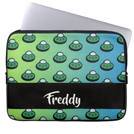 Individuelle Name bei Gradienten Laptopschutzhülle (Vorderseite)