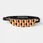 Individuelle Name BELGISCHE FLAGGE BELGIENS Bauchtasche (Vorderseite)