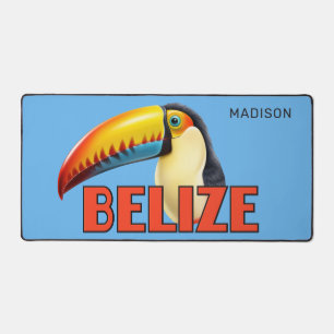 Individuelle Name BELIZE Toucan Schreibtischunterlage