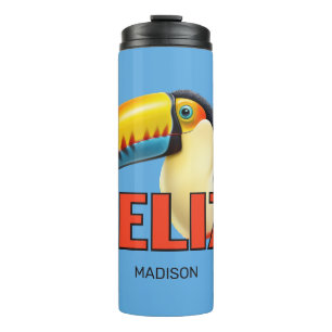 Individuelle Name BELIZE Toucan Thermosbecher