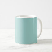 Individuelle Name bemalte Banane auf blau Kaffeetasse (VorderseiteRechts)