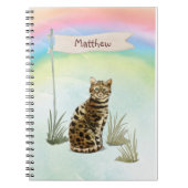 Individuelle Name Bengalisch Katze Haustier Notizblock (Vorderseite)