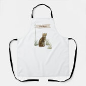 Individuelle Name Bengalisch Katze Haustiere Schür Schürze (Vorderseite)