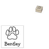 Individuelle Name Bentley Paw Print Rubber Briefma Gummistempel (Stempel)