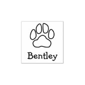 Individuelle Name Bentley Paw Print Rubber Briefma Gummistempel (Prägung)
