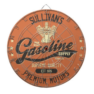 Individuelle Name Benzinmotoren Retro Mechanische  Dartscheibe