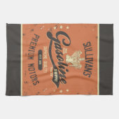 Individuelle Name Benzinmotoren Retro Mechanische  Geschirrtuch (Horizontal)