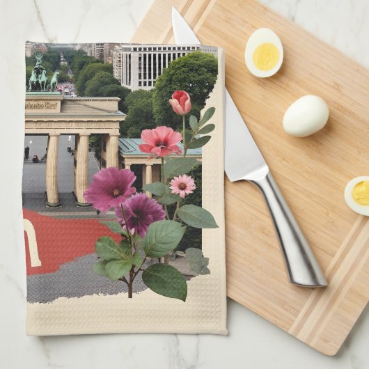 Individuelle Name Berlin, Deutschland Geschirrtuch (Viertel Falte)