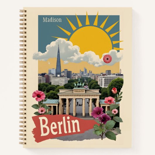 Individuelle Name Berlin, Deutschland Notizblock (Vorderseite)
