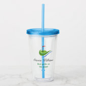 Individuelle Name Best Golfer Plastic Tumbler Acryltrinkbecher (Vorderseite)