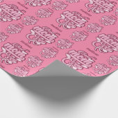 Individuelle Name "Best Mama Ever" Geschenkpapier (Ecke)