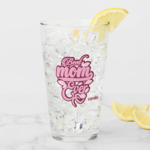 Individuelle Name "Best Mama Ever" Glas