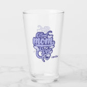 Individuelle Name "Best Mama Ever" Glas (Rückseite)