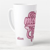 Individuelle Name "Best Mama Ever" Milchtasse (Linke Ecke)