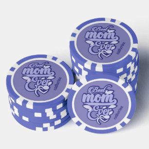 Individuelle Name "Best Mama Ever" Pokerchips