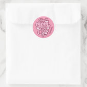 Individuelle Name "Best Mama Ever" Runder Aufkleber (Tasche)