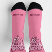 Individuelle Name "Best Mama Ever" Socken (Oben)