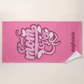 Individuelle Name "Best Mama Ever" Strandtuch (Vorderseite)