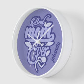 Individuelle Name "Best Mama Ever" Uhr (Winkel)
