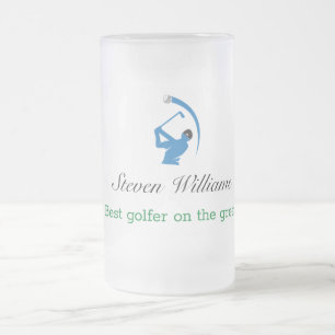 Individuelle Name Beste Golfer Mattierte Tasse