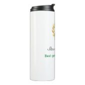 Individuelle Name Bester Golfer Thermaltumbler Thermosbecher (Nach links gedreht)