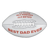 Individuelle Name Bester Vater je Kindernamen Football (Vorderseite)