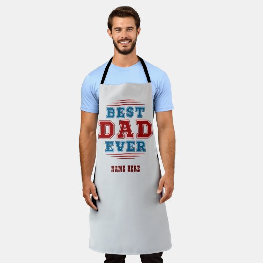 Individuelle Name Bester Vater je Vatertag Geschen Schürze (Getragen)