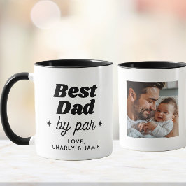 Individuelle Name Bester Vater nach Par Retro Cool Tasse