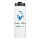 Individuelle Name Bester Vater Thermosbecher (Vorderseite)